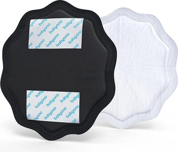 Discos absorbentes para el pecho BabyOno negros 24 uds