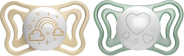 Chicco chupete Physio Light nocturno de silicona 2–6 m, 2 uds