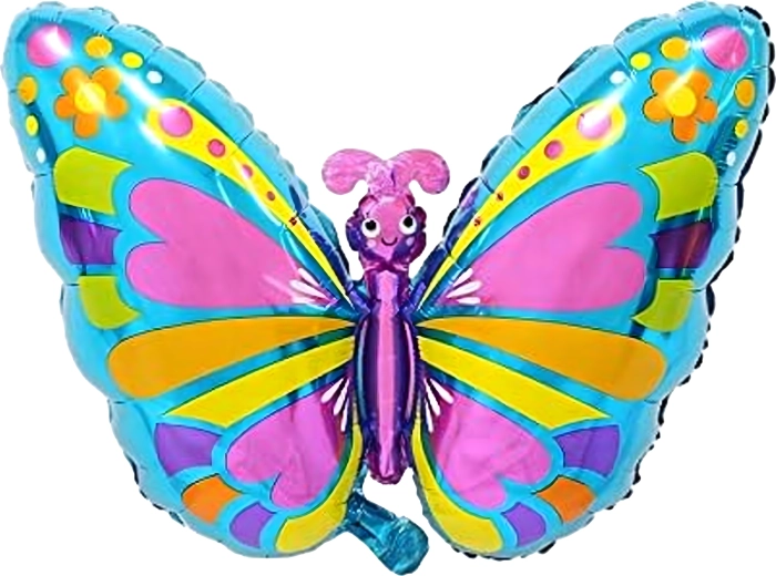 Set de globos de cumpleaños Mariposa, 5 uds