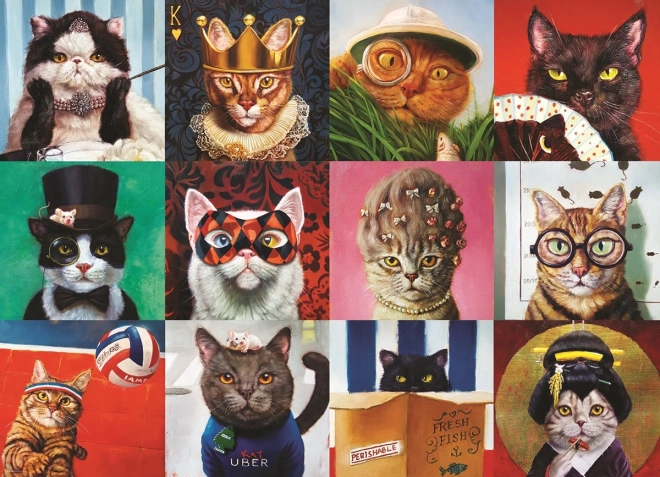 Puzzle EuroGraphics gatos graciosos 1000 piezas