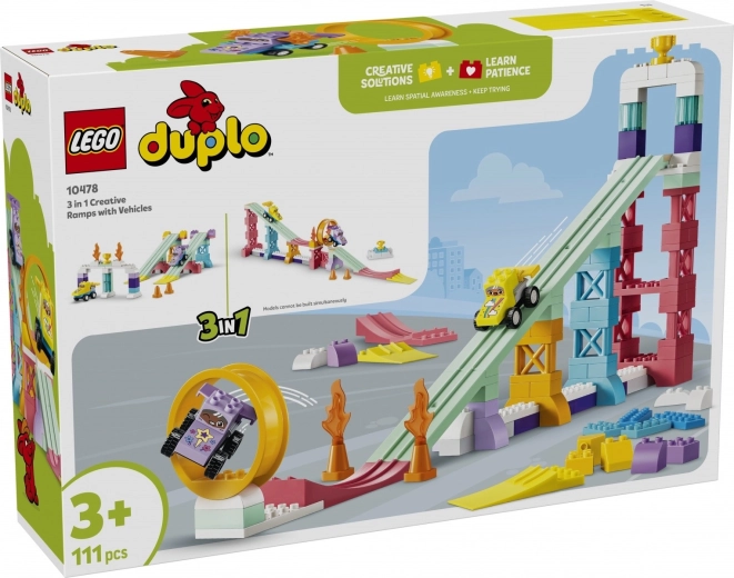 LEGO DUPLO rampas creativas 3 en 1 con vehículos