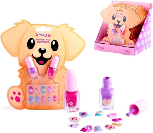 Set de uñas cachorrito