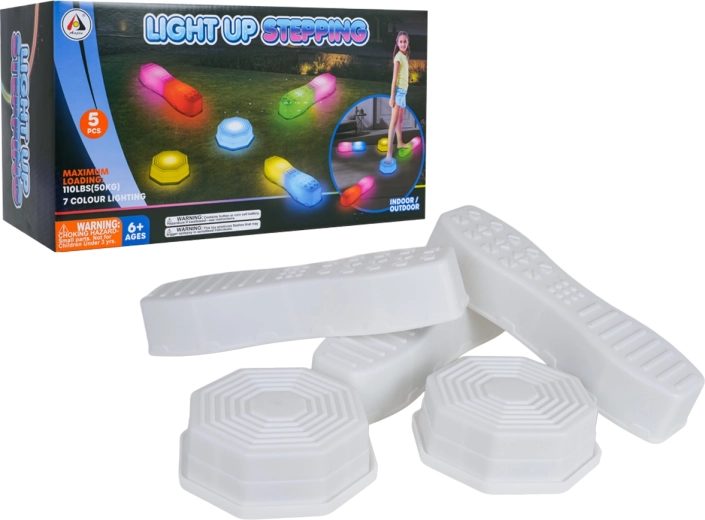 Plataformas sensoriales luminosas para pisar - 5 uds.