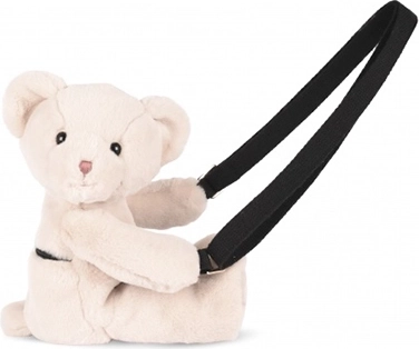 Bolso bandolera de felpa Doudou osito beige 30 cm