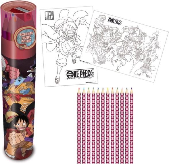 Set de lápices de colores ONE PIECE 12 uds. en estuche