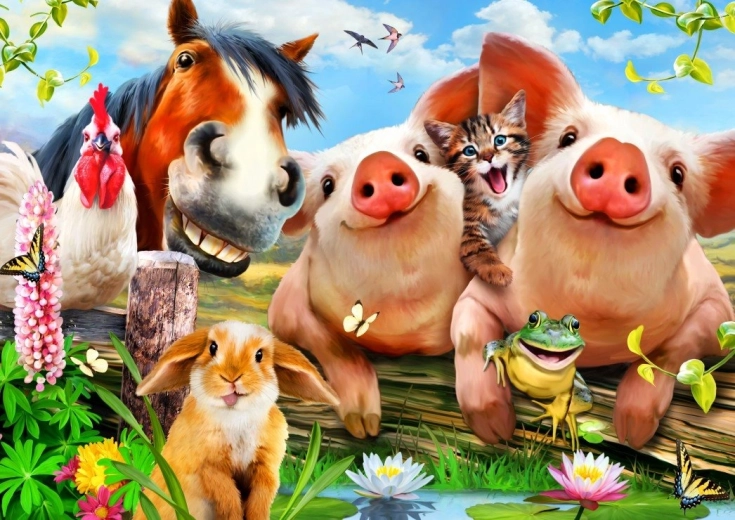 Puzle de adorables animales domésticos 500 piezas BLUEBIRD