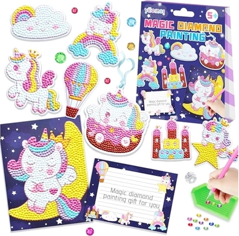 Colgante de unicornio – set creativo con pedrería