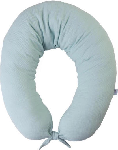 Babymatex almohada de lactancia de muselina Moon turquesa claro 260 cm