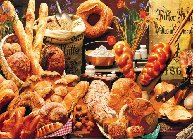 Puzzle Mesa con bollería 1000 piezas EUROGRAPHICS