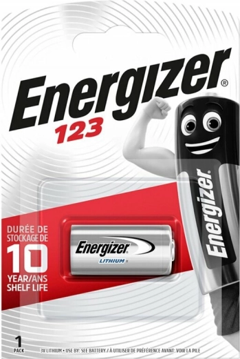 Batería de litio para fotografía Energizer CR123A 3 V