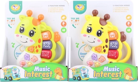 Pianito infantil con forma de jirafa