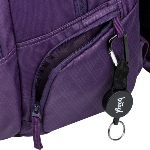 Bolsillo con soporte autorretráctil para llaves