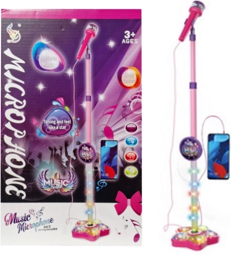 Micrófono con luces y sonido