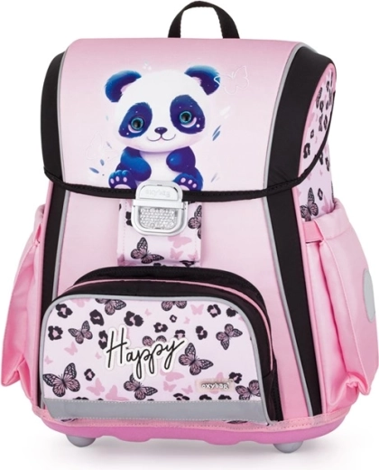 Cartera escolar PREMIUM Panda rosa