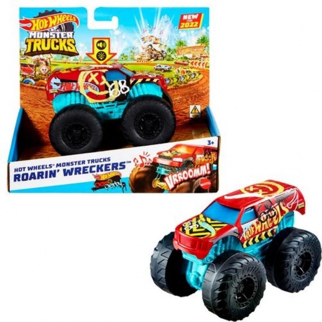Hot Wheels Monster Trucks Race Ace con efectos de sonido y luces 1:43 – Bone