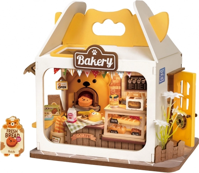 Casa en miniatura Panadería del Osito con iluminación LED – ROLIFE