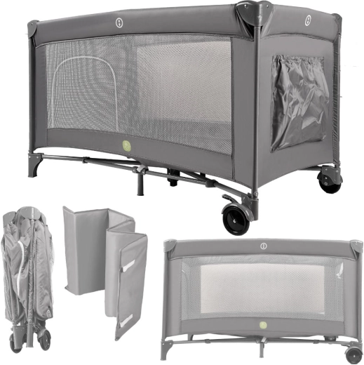 Cuna de viaje plegable para niños con colchón 60 × 120 cm
