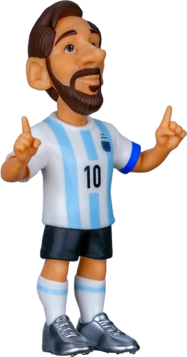 Acabado detallado de Lionel Messi con la camiseta de Argentina