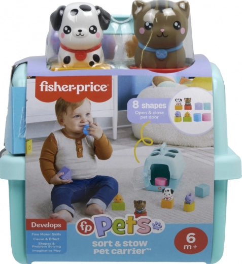 Clasificador transportador FP Pets de Fisher‑Price – caja clasificadora con animalitos
