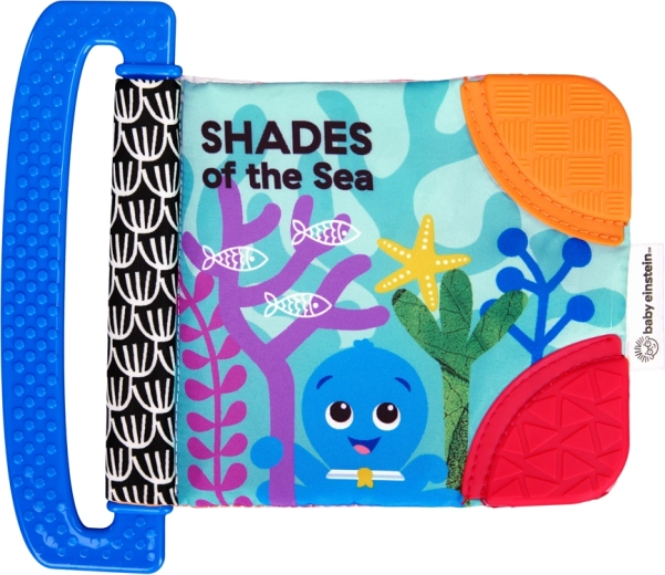 Libro blando Baby Einstein con mordedores y texturas Shades of the Sea, 0 m+