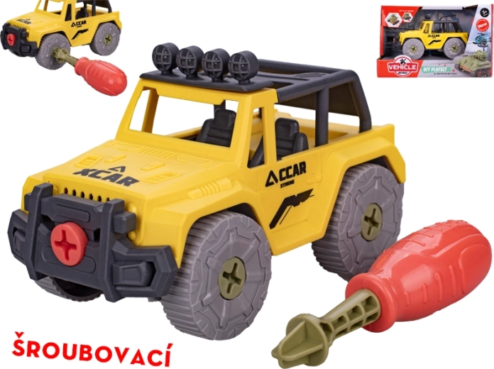 Coche todoterreno desmontable con tornillos 13,5 cm con puntas