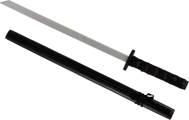 Espada de madera negra para caballeros 73 cm