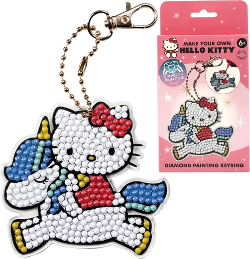 Hello Kitty pintura de diamantes por números – llavero para niños