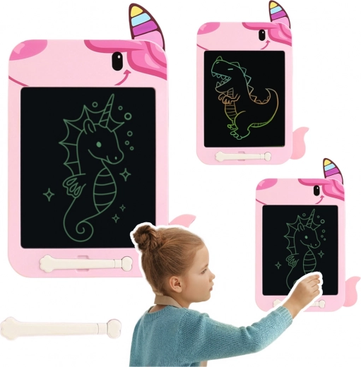 Tableta LCD para dibujar unicornio rosa