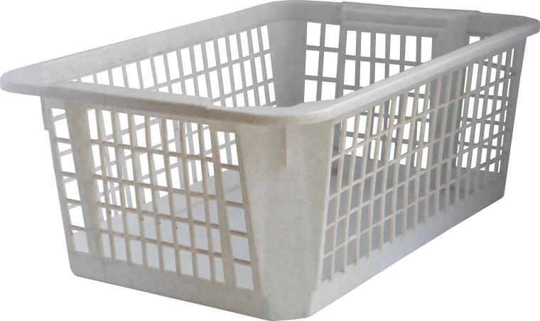Cesta de plástico apilable 36 × 26 × 14 cm