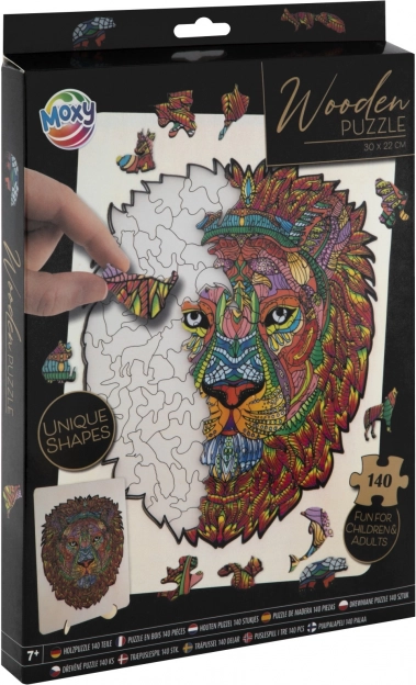 Puzzle de silueta MOXY León 140 piezas