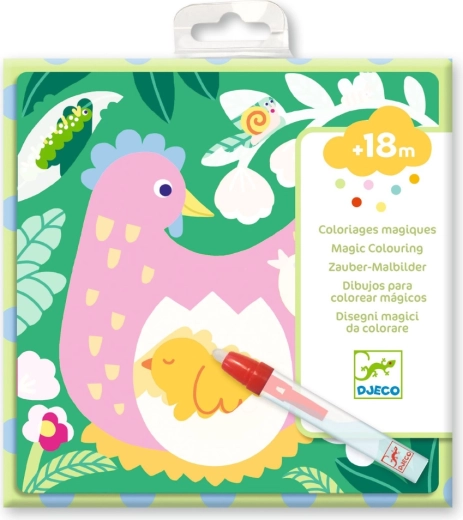 Djeco colorear con agua – animalitos en el jardín