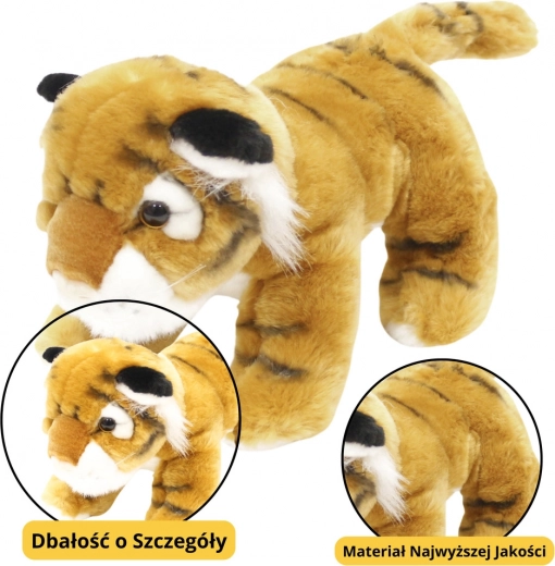 Tigrecito de peluche marrón 25 cm
