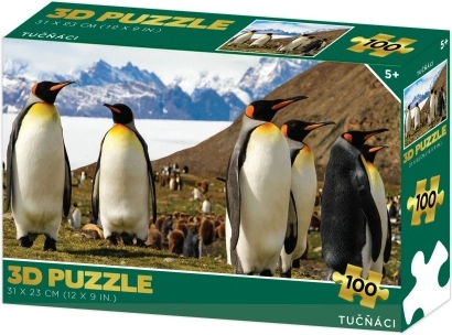Puzle 3D pingüinos 100 piezas