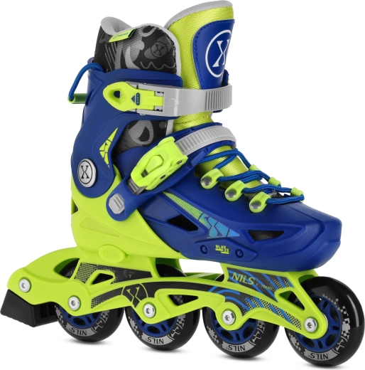 Patines en línea infantiles ajustables NILS Extreme Blaze NA1055 – Azul