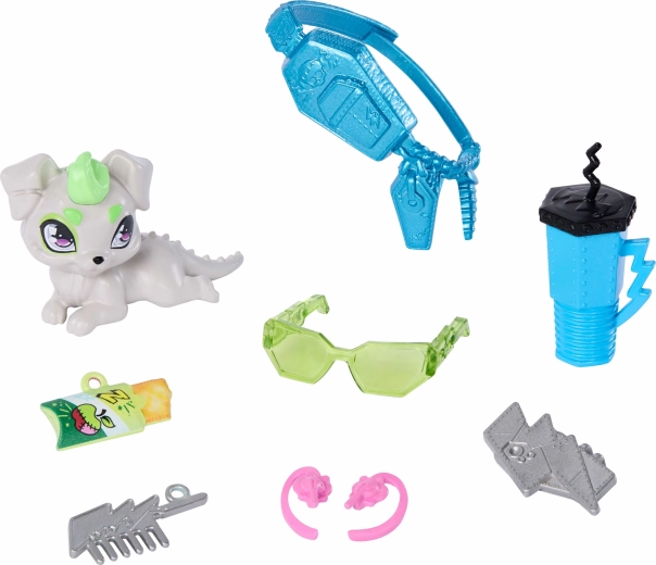 Mascota y 7 accesorios temáticos