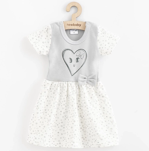 Vestido infantil de algodón New Baby Corazones