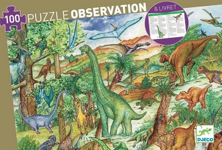 Puzzle Djeco Dinosaurios 100 piezas