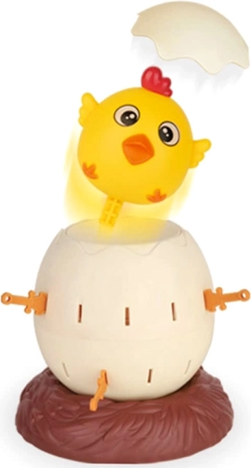 Emocionante pollito saltarín