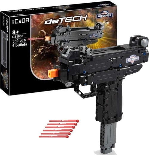 Kit de construcción de pistola de bloques Micro UZI con munición – DOUBLE EAGLE