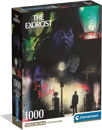 Puzzle Clementoni El exorcista – collage cinematográfico de terror 1000 piezas (compacto)