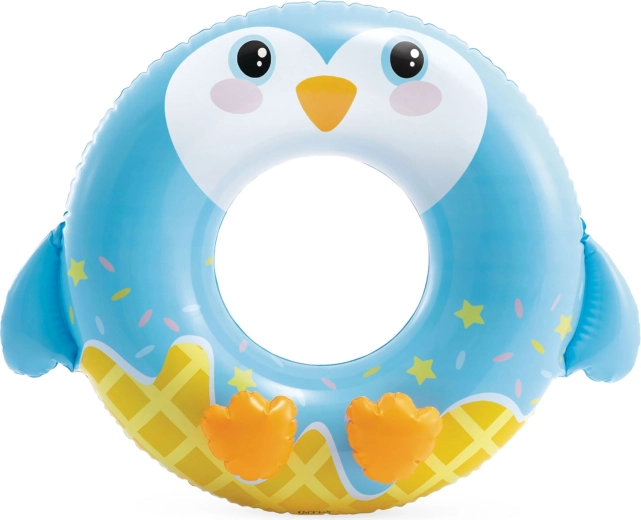 Aro salvavidas inflable para agua pingüino 81 cm Intex