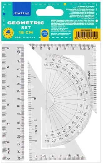 Juego de reglas geométricas Starpak