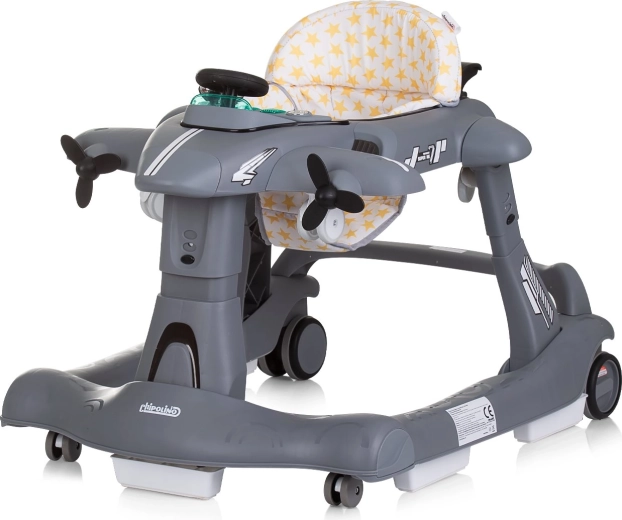 Andador 3en1 Airplane Grey CHIPOLINO