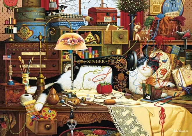 Puzzle Maggie la desordenada 1000 piezas SCHMIDT