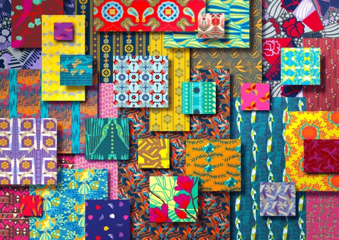 Disfruta del puzzle de patrones de diseño de 1000 piezas