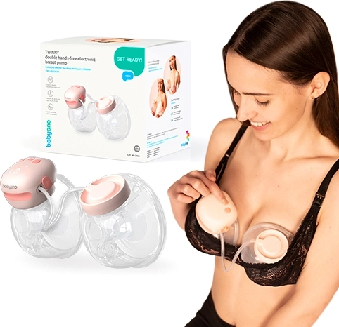 BabyOno Twinny extractor de leche materna eléctrico doble inalámbrico