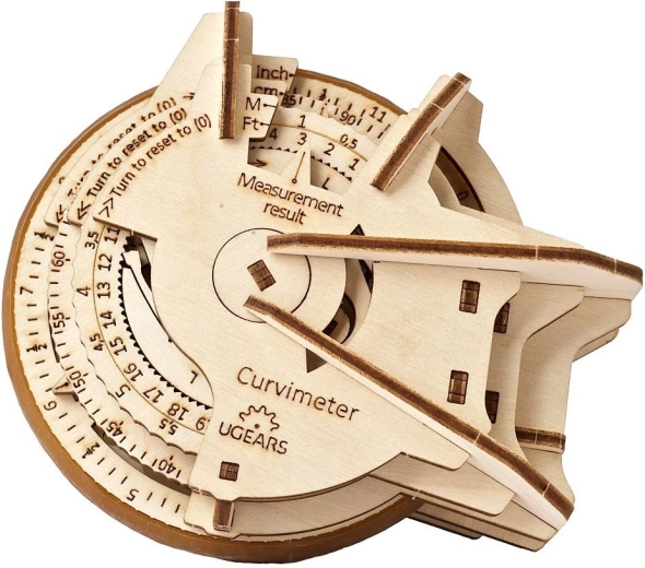 UGEARS curvímetro mecánico de madera STEM – puzzle 3D (opisómetro)