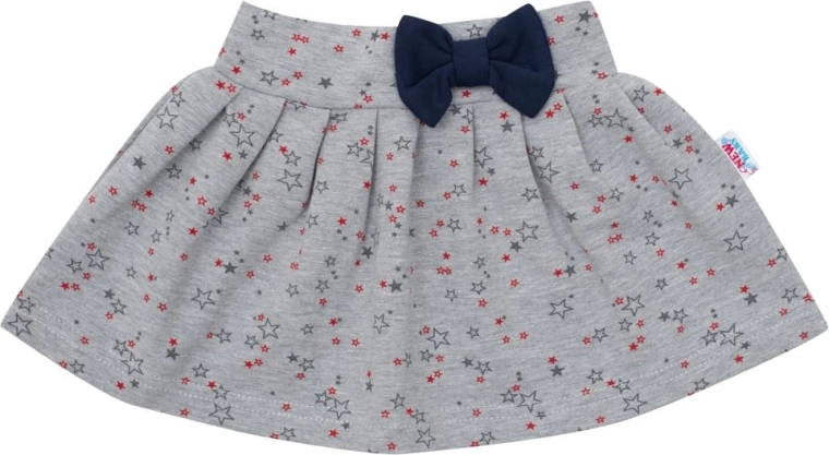 Falda con cintura elástica y lazo