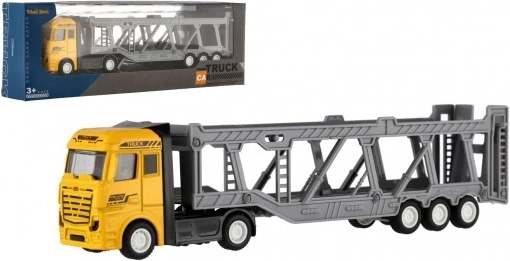 Camión de plástico transportador de coches 22 cm con fricción