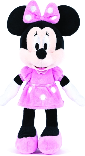 Peluche de Minnie con vestido rosa, 30 cm